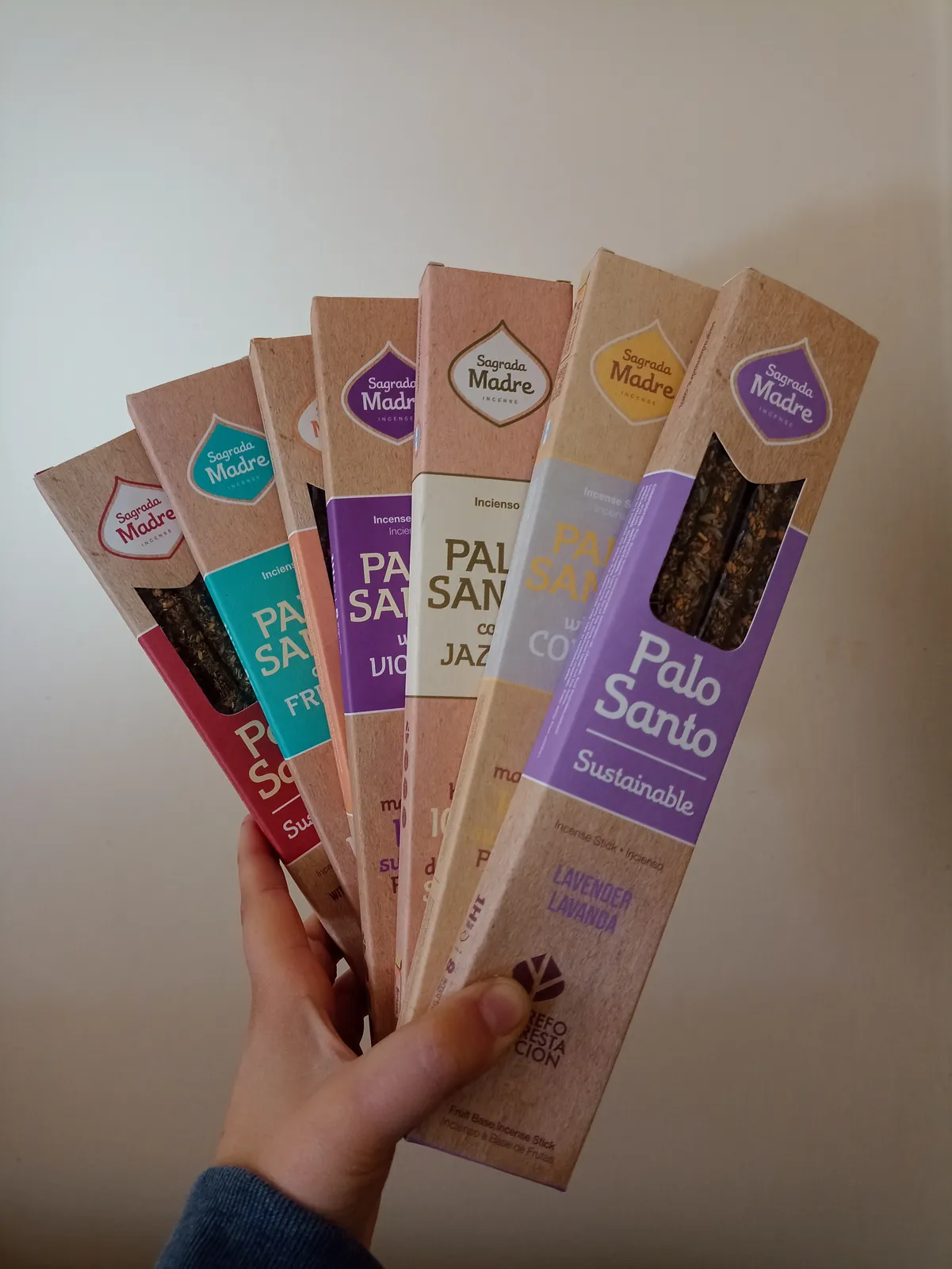 Sahumerios línea palo santo combinado - sagrada madre